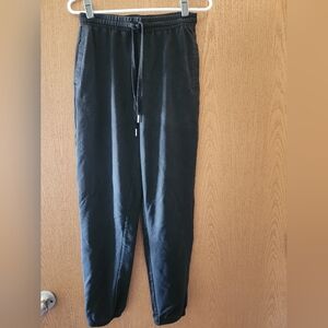 Black Relaxed Fit Sweatpants with Elastic Waistband